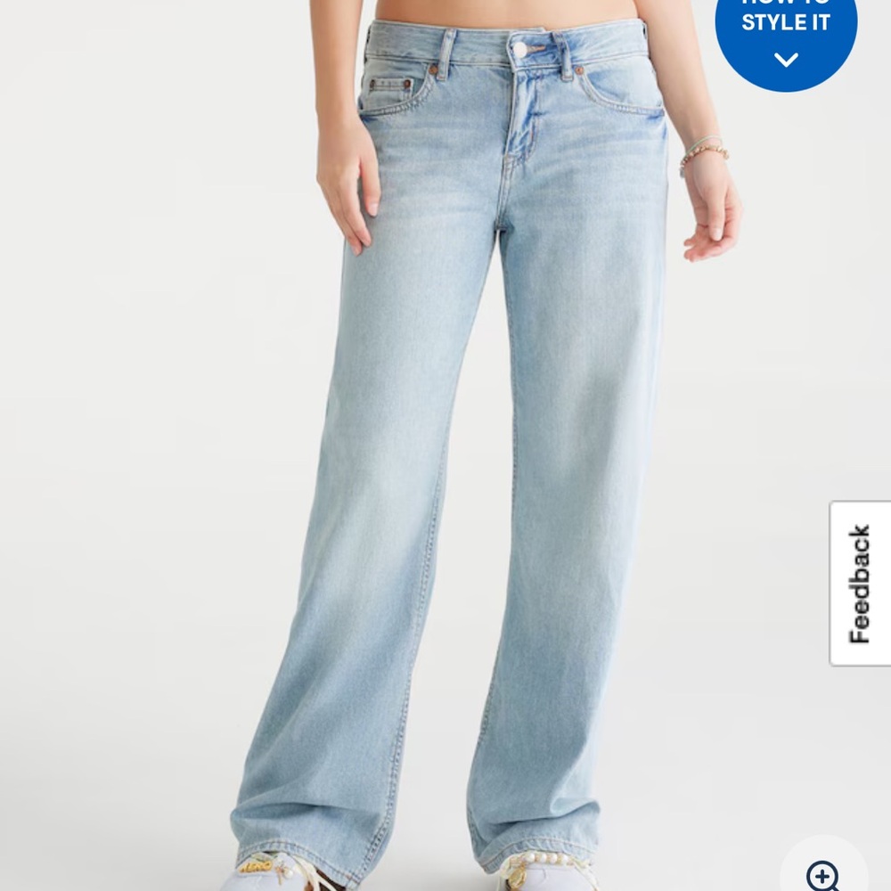 Aeropostale Baggy Wide-Leg Jeans *SHORT